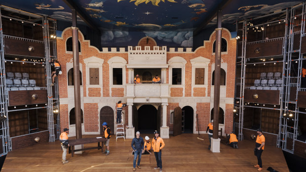 The Pop Up Globe theatre in Sydney.