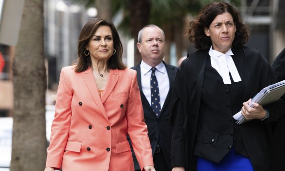 Ten journalist Lisa Wilkinson entered the witness box to give evidence in her own defence on Thursday.