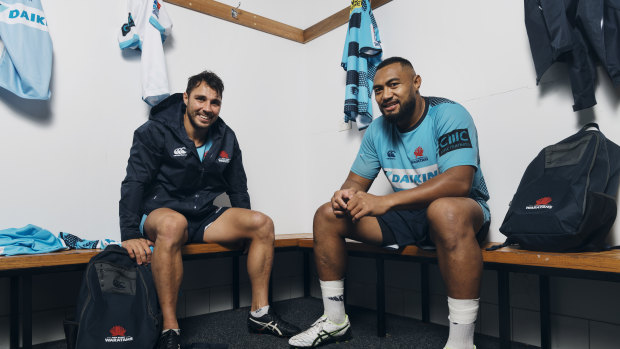 Halfback Nick Phipps and prop Sekope Kepu have played 224 matches between them for the Waratahs. 
