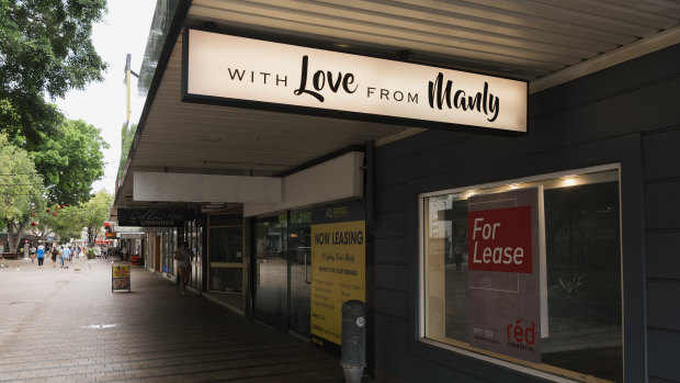 Closed businesses in Manly.