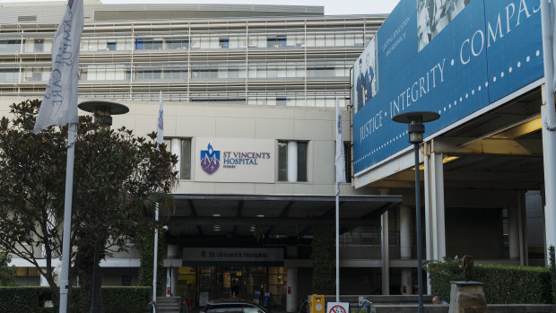 St Vincent’s Hospital in Darlinghurst has had fewer patients attending its emergency department during the COVID-19 crisis.