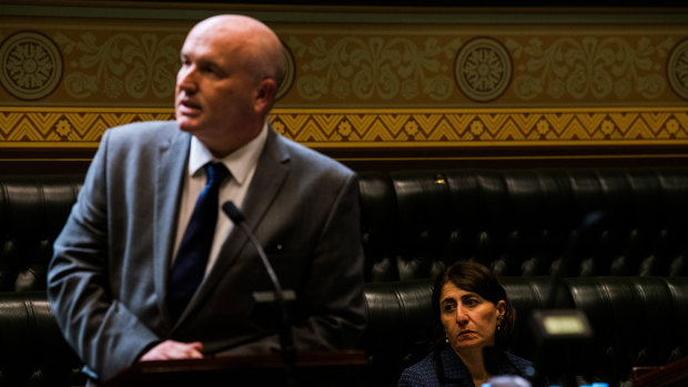 Police Minister David Elliot during Question Time on Thursday.