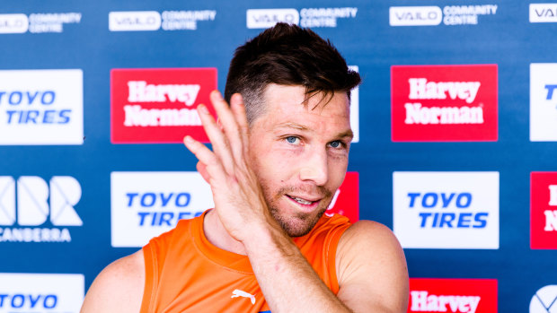 ‘Didn’t expect to be here’: GWS’s late-season streak has surprised even captain Toby Greene.