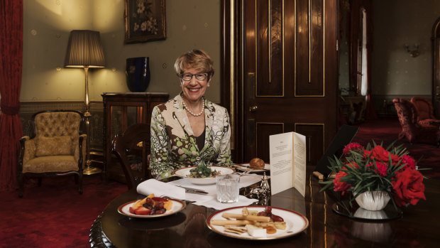At lunch with Margaret Beazley, the Governor of NSW at Government House during coronavirus lockdown. 