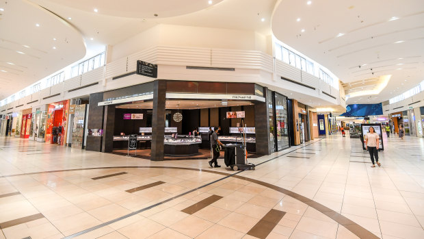 Malls around Australia, normally bustling with people, are like ghost towns.