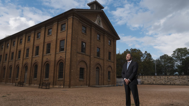 Blue sky above Mark Goggin, executive director of Sydney Living Museums, and it will stay that way as part of a scheme that trades off these unused air rights to developers in other parts of Sydney.