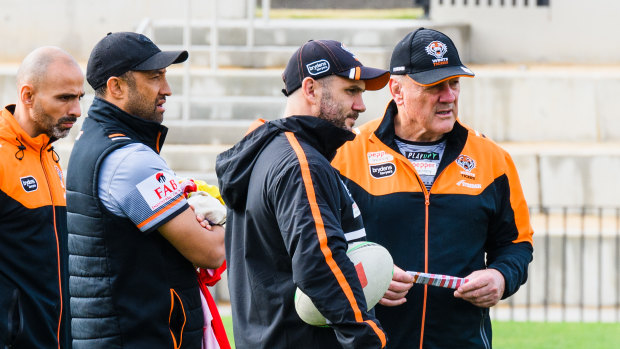 Wests Tigers’ payout to former coach Tim Sheens (right) was the biggest contributor tot eh club making a $1.4 million loss last season.