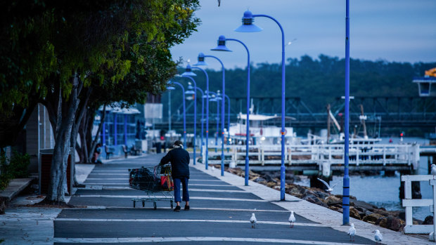 Batemans Bay is in a self-imposed lockdown after a cluster was found at the weekend. 