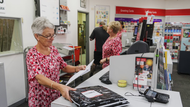 Janette Hunt is postal manager of Batemans Bay post office. "We were here with an ear to listen," she says.