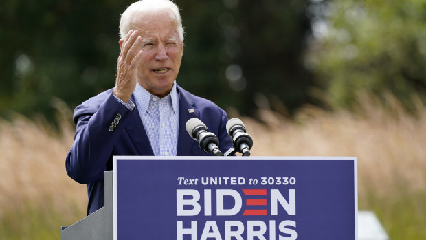 Democratic presidential candidate Joe Biden accused Trump of ignoring the threat of climate change in a speech in Delaware.