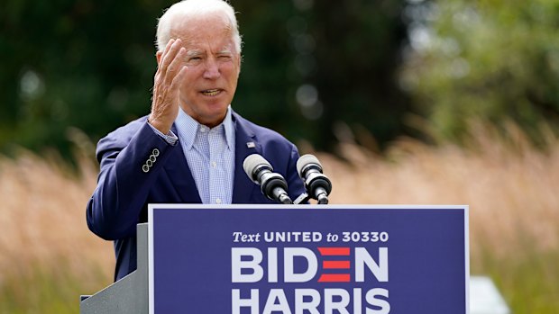 Democratic presidential candidate Joe Biden accused Trump of ignoring the threat of climate change in a speech in Delaware.