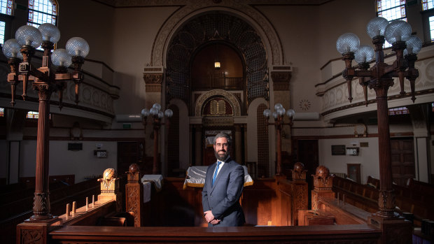 Rabbi Yaakov Glasman of the St Kilda Hebrew Congregation.