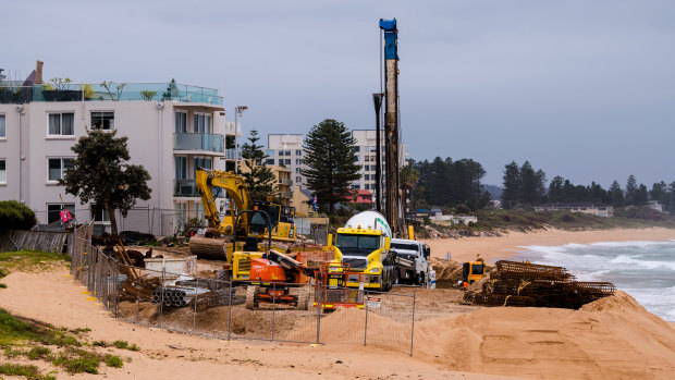 Almost 400 metres of the public and private parts of the wall have already been completed or are under way.