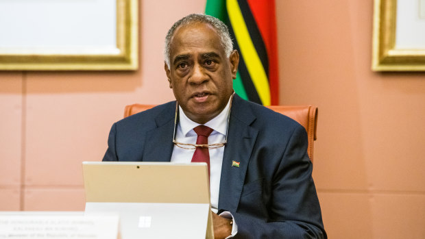 Achieved a feat: Vanuatu’s Prime Minister Alatoi Ishmael Kalsakau Ma’aukoro. His country has managed to unite the UN General Assembly in pushing for a vote on the question of legal responsibility for climate action.