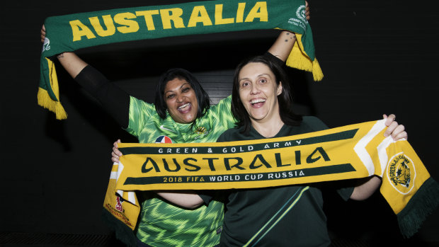 Socceroos fans Michelle Prasad and Carla D’Alessandro are on their way to Russia.