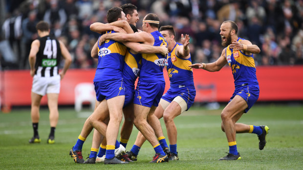 West Coast players were happy with their 2018 premiership but the price for fans to get to Melbourne was less smile-inducing.