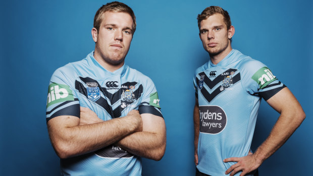 Brothers: Jake and Tom Trbojevic in NSW camp in Sydney ahead of Origin II.