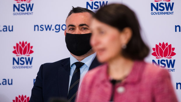 NSW Nationals leader John Barilaro with Premier Gladys Berejiklian.