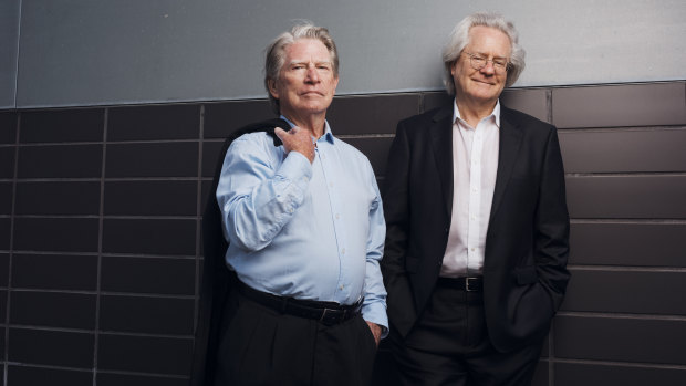  British philosopher and author AC Grayling (right) and his brother, John Grayling. 