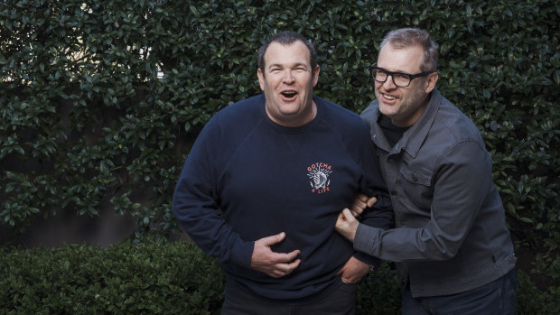 Steve Worland (right): "Gus has that ability to be able to talk to anyone, from the CEO to the guy who’s mopping up the floor … I’m in awe of it."