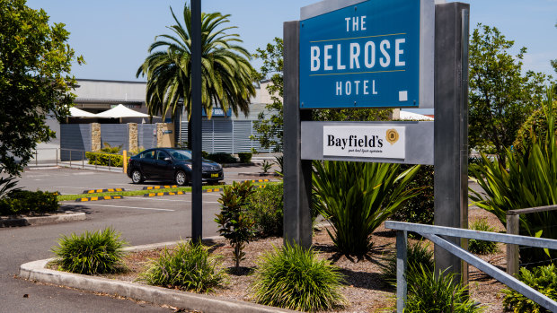A worker from the Belrose Hotel was one of the three earliest patients to show symptoms on December 10. 