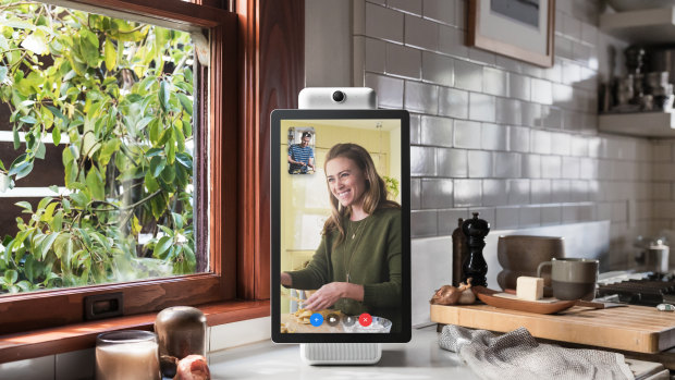 Facebook's Portal+. The company is marketing the new devices as a way for its users to chat without fuss.