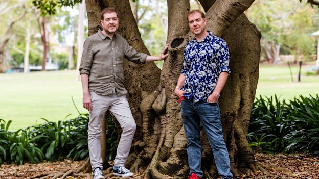 Twins Damien (left) and Drew Macrae both work in the legal space, but their journeys haven’t been easy.