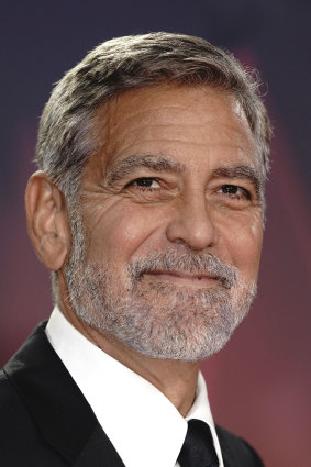 Fly in, fly out: George Clooney.