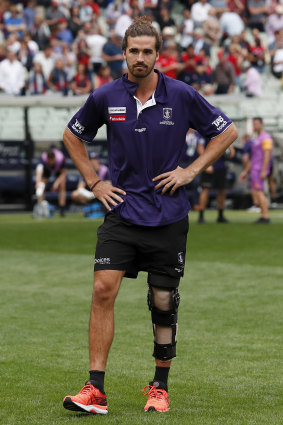 Alex Pearce injured his knee.