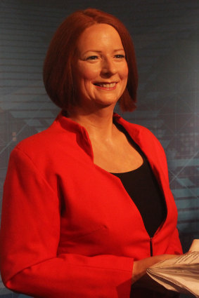 The wax figure of Julia Gillard was unveiled in 2012. 