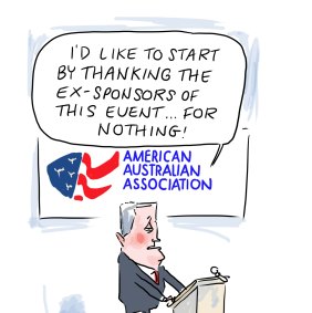 Malcolm Turnbull was the keynote speaker at an American Australian Association event to commemorate ANZAC day last week.