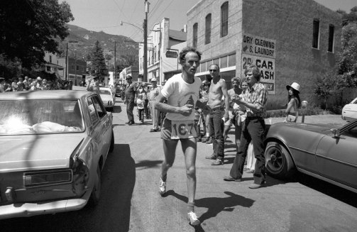 Joss Naylor in action during the Pikes Peak Marathon in 1975.