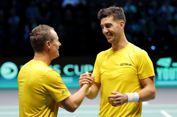 Thanasi Kokkinakis was pleased to reward the faith shown in him in Manchester by Australia’s Davis Cup captain Lleyton Hewitt.