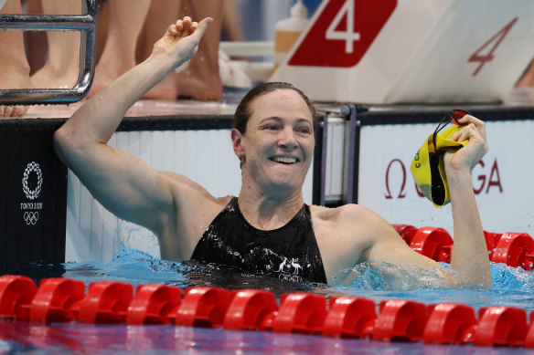Cate Campbell wins gold in Tokyo.