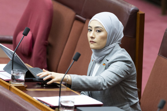 Labor Senator Fatima Payman said Israel was conducting a genocide in Gaza.