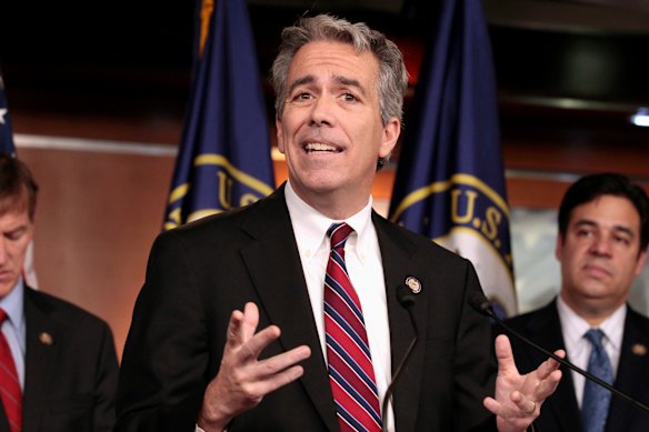 Former Republican congressman Joe Walsh addresses a Capitol Hill news conference in 2011.