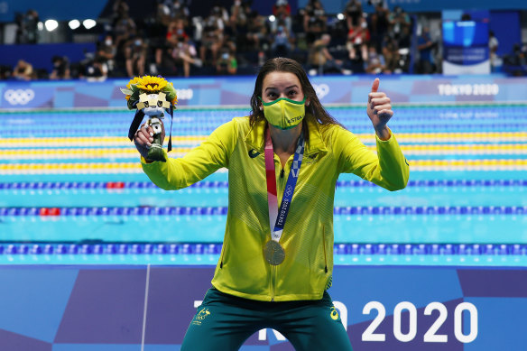 Kaylee McKeown’s f-bomb failed to be bleeped out by Channel Seven.