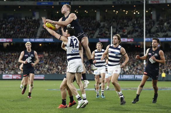 Harry McKay is also flying high at Carlton.
