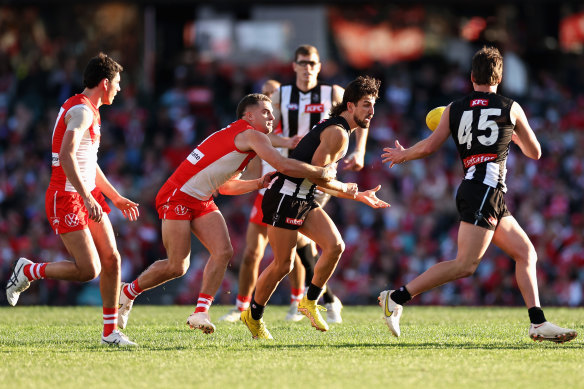 Collingwood lost to Sydney in round 22, 2022