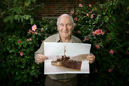 Dr Ray Leonard survivor of the sinking of HMAS Armidale in WWII by Japanese Torpedo Bombers. 