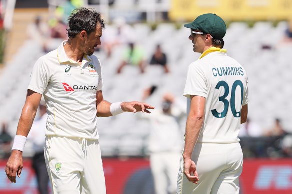 Australia’s bowlers are being made to work hard early on day four.