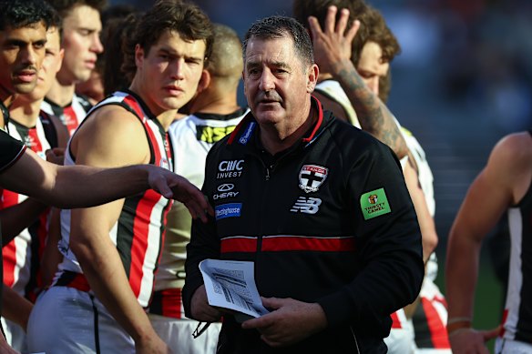 Ross Lyon continues the job of rebuilding St Kilda.
