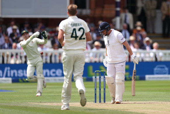 Alex Carey stumps Jonny Bairstow at Lord’s; an incident that caused tension in the Ashes series.
