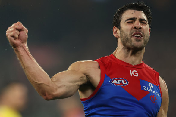 Petracca kicked five goals; the biggest haul of his AFL career.