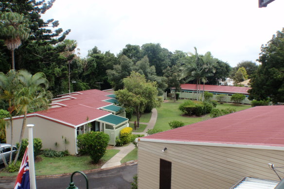 This view from the Verney House verandah shows the older aged care accommodation on Beth Eden site’s 2.5 hectare site.