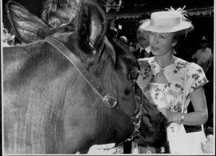 Princess Anne at the Royal Easter Show in 1988.