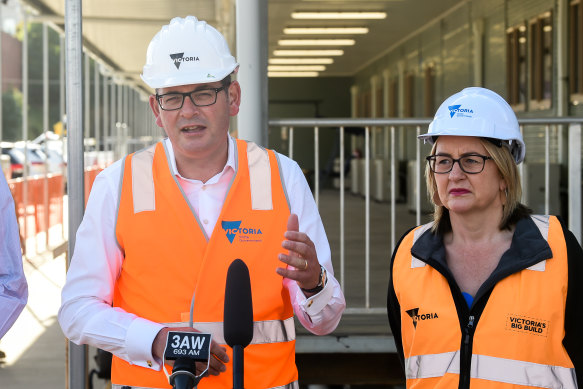 Premier Daniel Andrews and Deputy Premier Jacinta Allen.