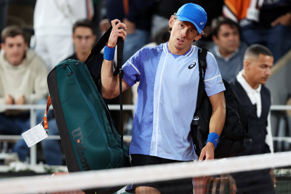 Alex de Minaur’s Roland-Garros adventure is over for 2024.