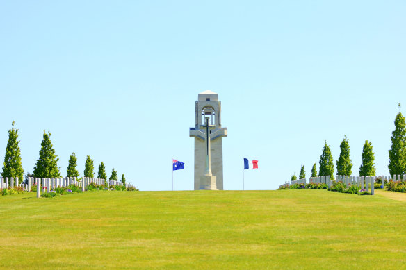 Australian military cemetery at Villers Bretonneux.