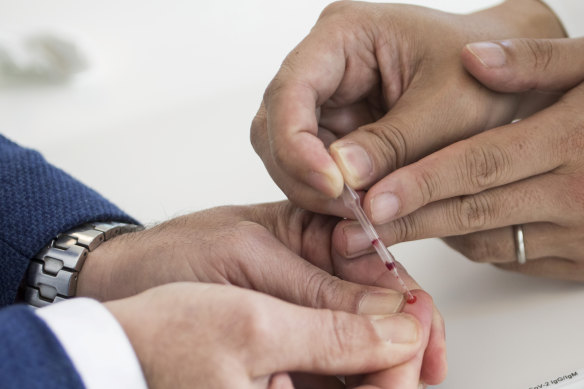 The government's fingerprick tests have been found not to work well enough.